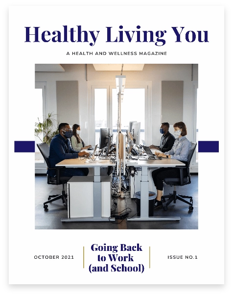 Healthy Living and You cover photo from issue num 1