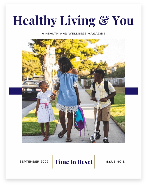 Healthy Living and You cover photo from issue num 8
